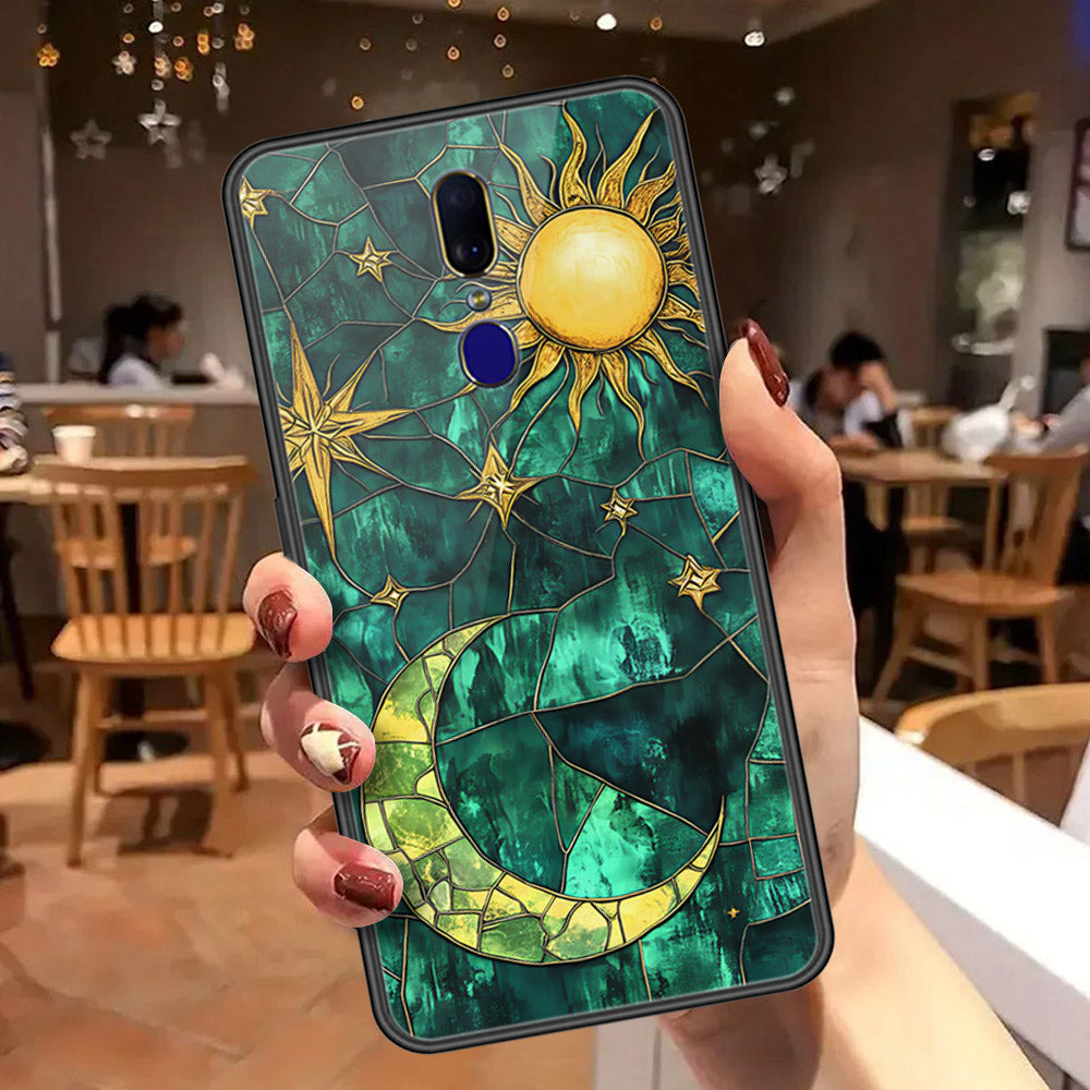Oppo F11 Cover - Celestial Starry Universe Series  - HQ Ultra Shine Premium Infinity Glass Soft Silicon Borders Case