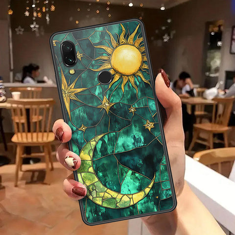 Xiaomi Redmi 7 Cover - Celestial Starry Universe Series  - HQ Ultra Shine Premium Infinity Glass Soft Silicon Borders Case