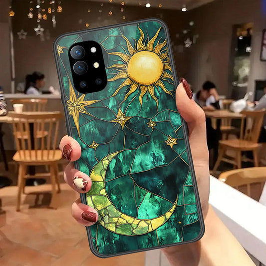 OnePlus 9R Cover - Celestial Starry Universe Series  - HQ Ultra Shine Premium Infinity Glass Soft Silicon Borders Case