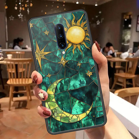 OnePlus 7 Pro Cover - Celestial Starry Universe Series  - HQ Ultra Shine Premium Infinity Glass Soft Silicon Borders Case
