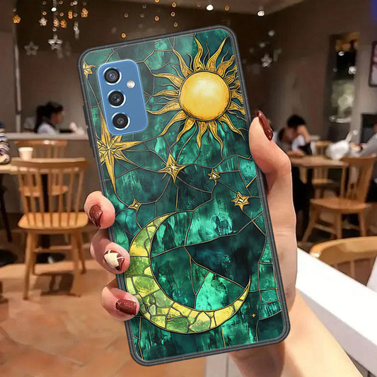 Samsung Galaxy M52 5G Cover - Celestial Starry Universe Series  - HQ Ultra Shine Premium Infinity Glass Soft Silicon Borders Case