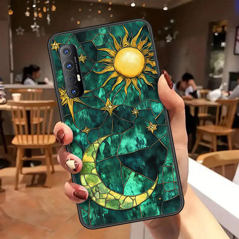 Oppo Reno 3 Pro Cover - Celestial Starry Universe Series  - HQ Ultra Shine Premium Infinity Glass Soft Silicon Borders Case