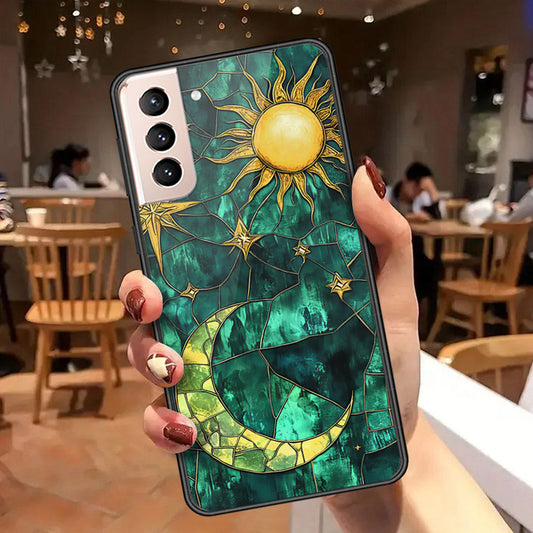 Samsung Galaxy S21 FE 5G Cover - Celestial Starry Universe Series  - HQ Ultra Shine Premium Infinity Glass Soft Silicon Borders Case