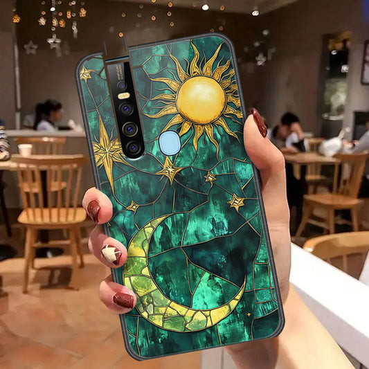 Tecno Camon 15 Premier Cover - Celestial Starry Universe Series  - HQ Ultra Shine Premium Infinity Glass Soft Silicon Borders Case