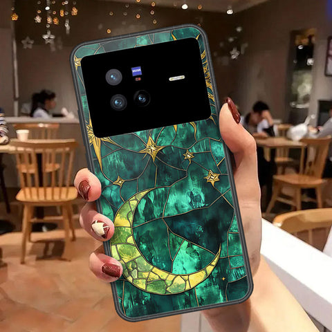 Vivo X80 Cover - Celestial Starry Universe Series  - HQ Ultra Shine Premium Infinity Glass Soft Silicon Borders Case