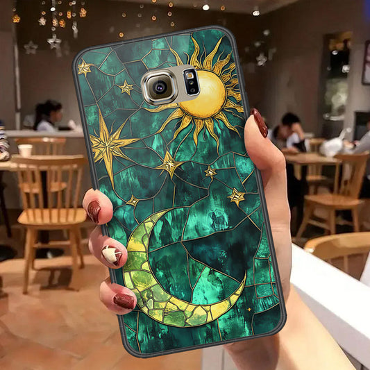 Samsung Galaxy S6 Cover - Celestial Starry Universe Series  - HQ Ultra Shine Premium Infinity Glass Soft Silicon Borders Case