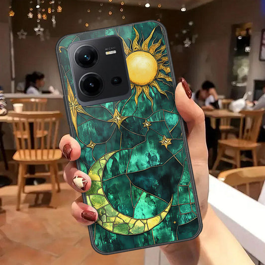 Vivo V25e Cover - Celestial Starry Universe Series  - HQ Ultra Shine Premium Infinity Glass Soft Silicon Borders Case