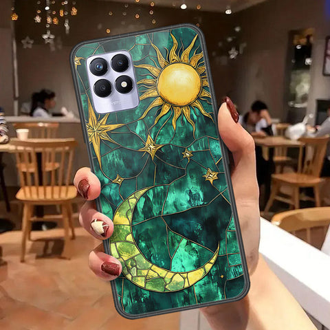 Realme 8i Cover - Celestial Starry Universe Series  - HQ Ultra Shine Premium Infinity Glass Soft Silicon Borders Case