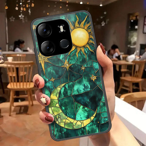 Infinix Smart 7 Plus Cover - Celestial Starry Universe Series  - HQ Ultra Shine Premium Infinity Glass Soft Silicon Borders Case
