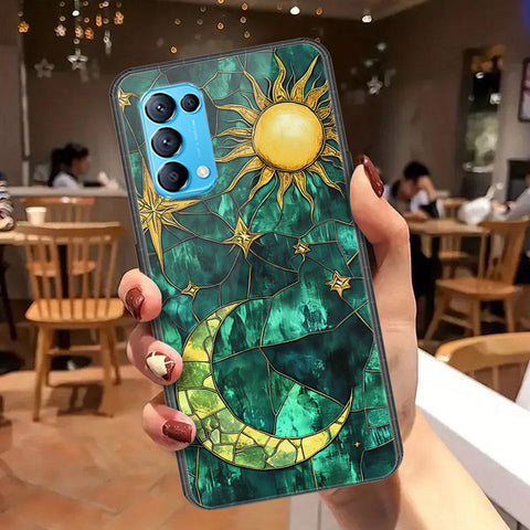Oppo Reno 5 4G Cover - Celestial Starry Universe Series  - HQ Ultra Shine Premium Infinity Glass Soft Silicon Borders Case