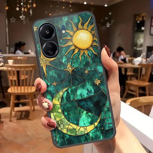 Xiaomi Poco C65 Cover - Celestial Starry Universe Series  - HQ Ultra Shine Premium Infinity Glass Soft Silicon Borders Case