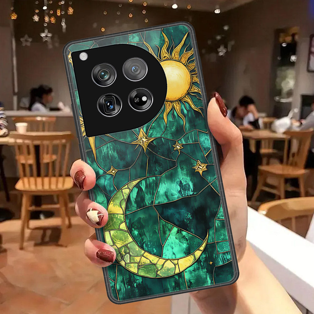 OnePlus 12 Cover - Celestial Starry Universe Series - HQ Ultra Shine Premium Infinity Glass Soft Silicon Borders Case
