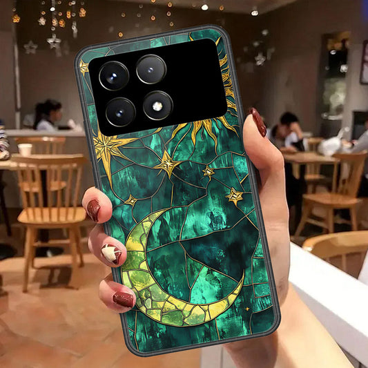 Xiaomi Poco F6 Pro Cover - Celestial Starry Universe Series - HQ Ultra Shine Premium Infinity Glass Soft Silicon Borders Case