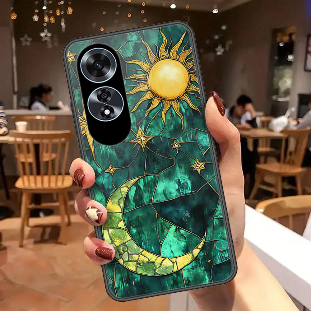 Oppo A60 Cover - Celestial Starry Universe Series - HQ Ultra Shine Premium Infinity Glass Soft Silicon Borders Case