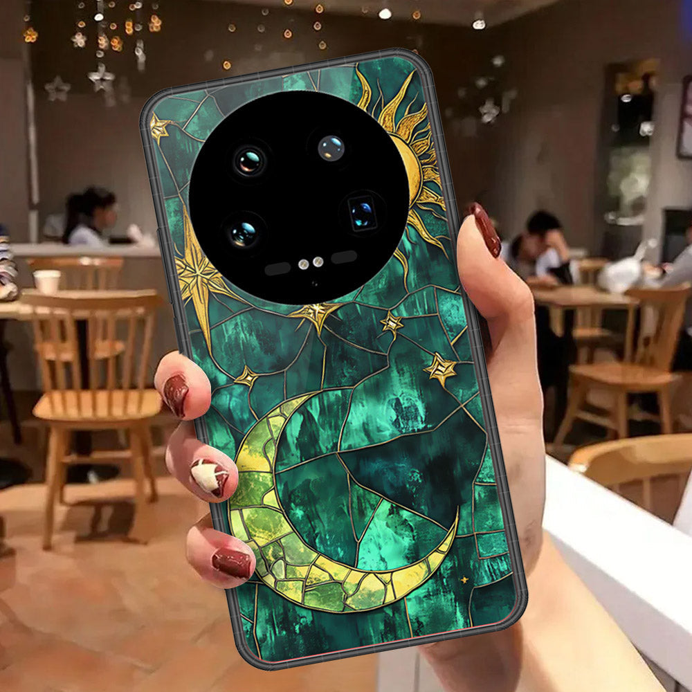 Xiaomi 14 Ultra Cover - Celestial Starry Universe Series - HQ Ultra Shine Premium Infinity Glass Soft Silicon Borders Case