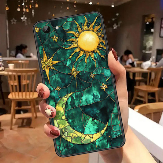 Vivo Y81 Cover - Celestial Starry Universe Series - HQ Ultra Shine Premium Infinity Glass Soft Silicon Borders Case