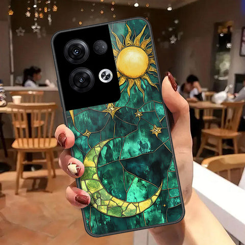 Oppo Reno 8 Pro  Cover - Celestial Starry Universe Series - HQ Ultra Shine Premium Infinity Glass Soft Silicon Borders Case