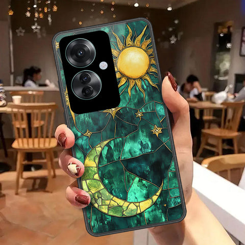 Oppo Reno 11F 5G Cover - Celestial Starry Universe Series - HQ Ultra Shine Premium Infinity Glass Soft Silicon Borders Case