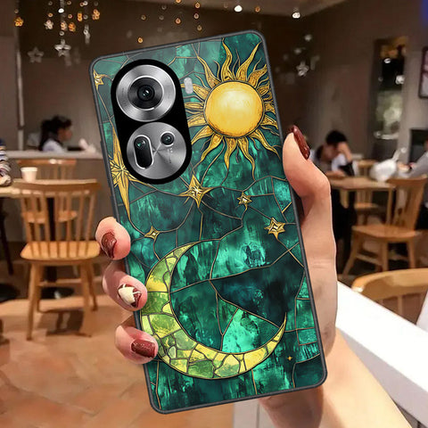 Oppo Reno 11 5G Cover - Celestial Starry Universe Series - HQ Ultra Shine Premium Infinity Glass Soft Silicon Borders Case