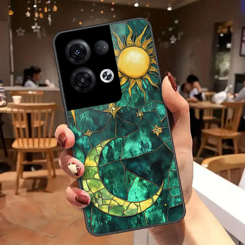 Oppo Reno 8 Pro Plus Cover - Celestial Starry Universe Series - HQ Ultra Shine Premium Infinity Glass Soft Silicon Borders Case