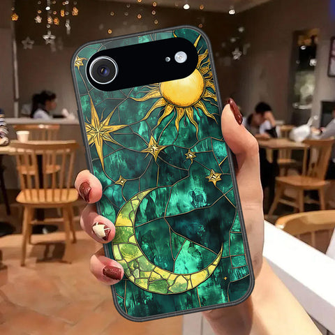 iPhone 18 Air - Celestial Starry Universe Series - HQ Ultra Shine Premium Infinity Glass Soft Silicon Borders Case