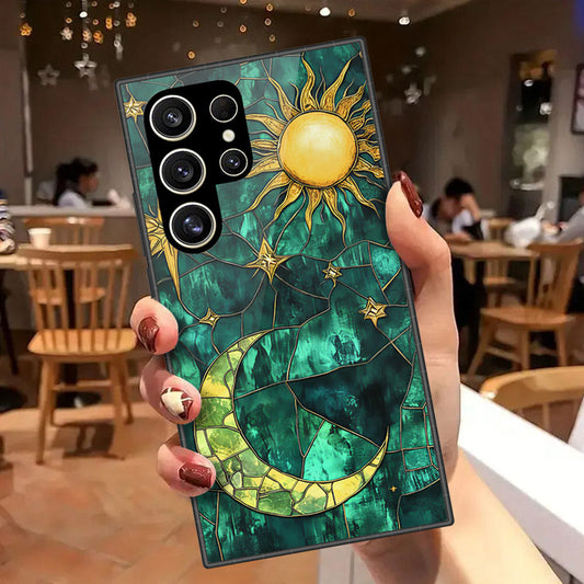 Samsung Galaxy S26 Ultra Cover - Celestial Starry Universe Series  - HQ Ultra Shine Premium Infinity Glass Soft Silicon Borders Case