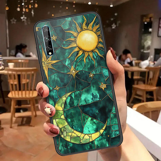 Huawei P Smart 2020 Cover - Celestial Starry Universe Series - HQ Ultra Shine Premium Infinity Glass Soft Silicon Borders Case