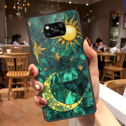 Xiaomi Poco X3 NFC Cover - Celestial Starry Universe Series  - HQ Ultra Shine Premium Infinity Glass Soft Silicon Borders Case
