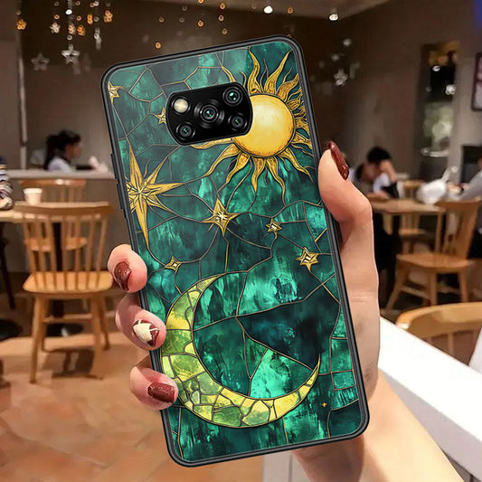 Xiaomi Poco X3 Pro Cover - Celestial Starry Universe Series  - HQ Ultra Shine Premium Infinity Glass Soft Silicon Borders Case