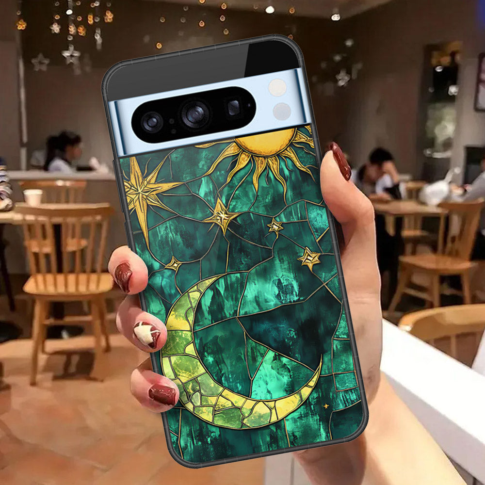 Google Pixel 8 Pro Cover - Celestial Starry Universe Series  - HQ Ultra Shine Premium Infinity Glass Soft Silicon Borders Case