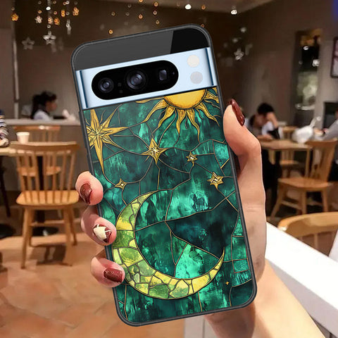 Google Pixel 8 Pro Cover - Celestial Starry Universe Series  - HQ Ultra Shine Premium Infinity Glass Soft Silicon Borders Case