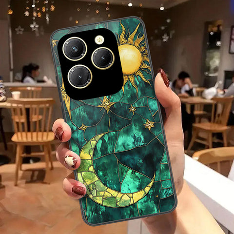 Tecno Spark 20 Pro Cover - Celestial Starry Universe Series - HQ Ultra Shine Premium Infinity Glass Soft Silicon Borders Case