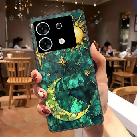 Infinix Zero 30 5G Cover - Celestial Starry Universe Series - HQ Ultra Shine Premium Infinity Glass Soft Silicon Borders Case