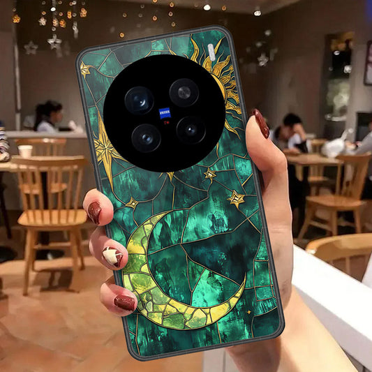 Vivo X200 Pro Cover - Celestial Starry Universe Series - HQ Ultra Shine Premium Infinity Glass Soft Silicon Borders Case