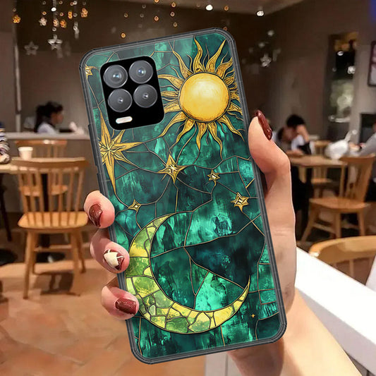 Realme 8 Pro Cover - Celestial Starry Universe Series  - HQ Ultra Shine Premium Infinity Glass Soft Silicon Borders Case