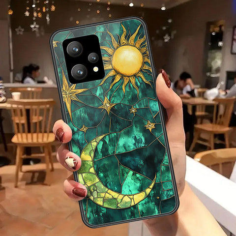 Realme 9 5G Cover - Celestial Starry Universe Series - HQ Ultra Shine Premium Infinity Glass Soft Silicon Borders Case