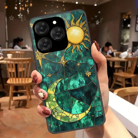 Realme 15T Cover - Celestial Starry Universe Series  - HQ Ultra Shine Premium Infinity Glass Soft Silicon Borders Case