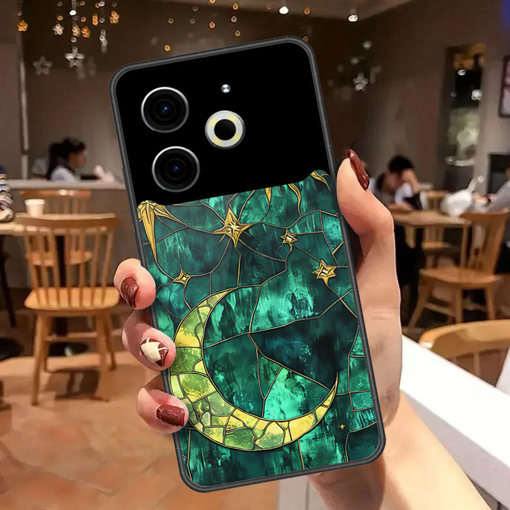 Tecno Pova 6 Pro Cover - Celestial Starry Universe Series  - HQ Ultra Shine Premium Infinity Glass Soft Silicon Borders Case