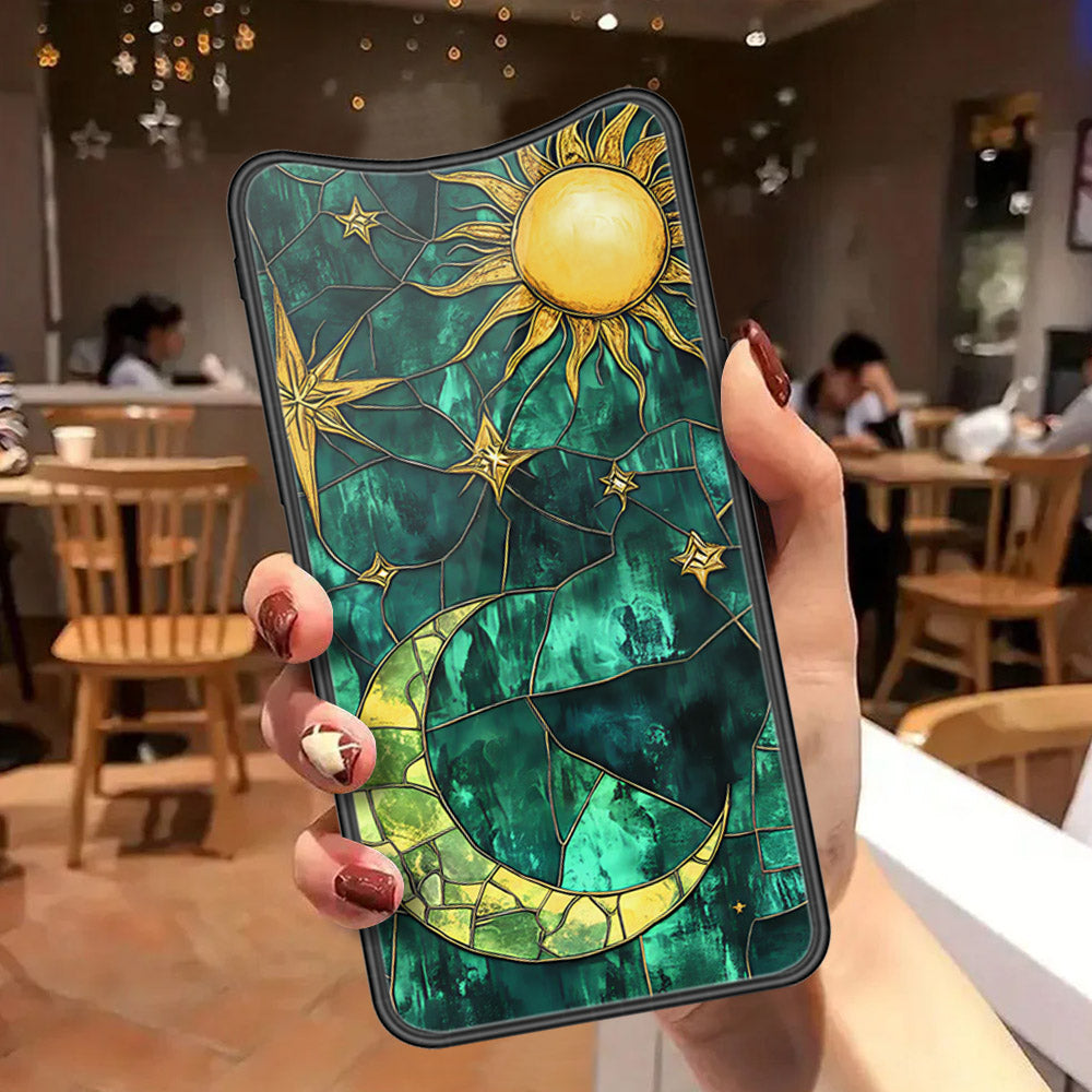 Oppo Find X Cover - Celestial Starry Universe Series  - HQ Ultra Shine Premium Infinity Glass Soft Silicon Borders Case