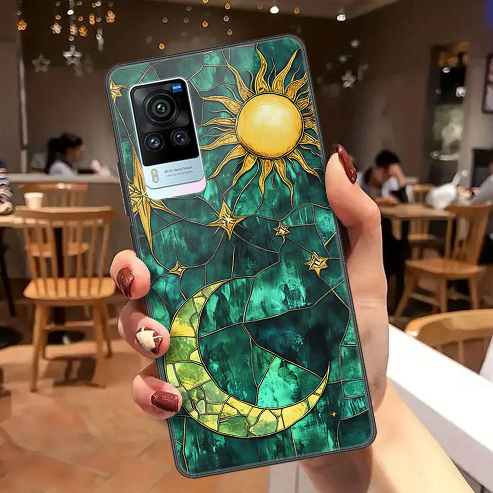 Vivo X60 Pro Cover - Celestial Starry Universe Series  - HQ Ultra Shine Premium Infinity Glass Soft Silicon Borders Case