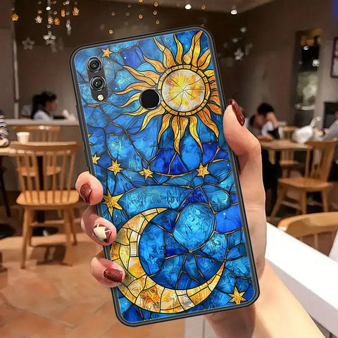 Huawei Honor 8X Cover - Celestial Starry Universe Series  - HQ Ultra Shine Premium Infinity Glass Soft Silicon Borders Case