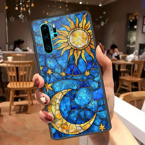Huawei P30 Pro Cover - Celestial Starry Universe Series  - HQ Ultra Shine Premium Infinity Glass Soft Silicon Borders Case
