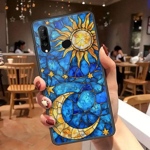 Huawei Nova 4e Cover - Celestial Starry Universe Series  - HQ Ultra Shine Premium Infinity Glass Soft Silicon Borders Case