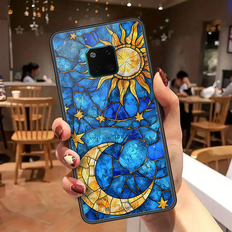Huawei Mate 20 Pro Cover - Celestial Starry Universe Series  - HQ Ultra Shine Premium Infinity Glass Soft Silicon Borders Case