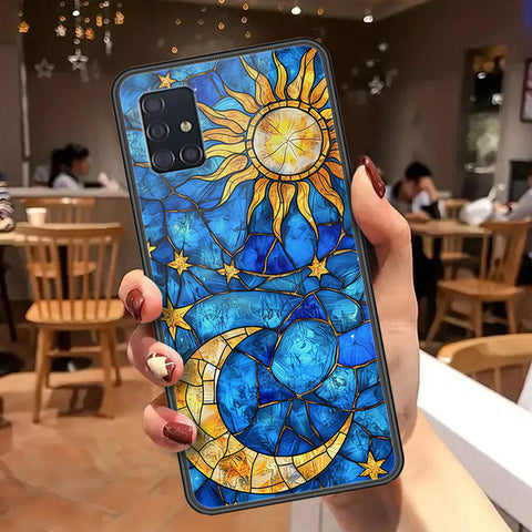 Samsung Galaxy A51 Cover - Celestial Starry Universe Series  - HQ Ultra Shine Premium Infinity Glass Soft Silicon Borders Case