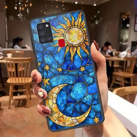 Samsung Galaxy A21s Cover - Celestial Starry Universe Series  - HQ Ultra Shine Premium Infinity Glass Soft Silicon Borders Case