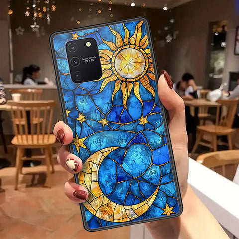 Samsung Galaxy A91 Cover - Celestial Starry Universe Series  - HQ Ultra Shine Premium Infinity Glass Soft Silicon Borders Case