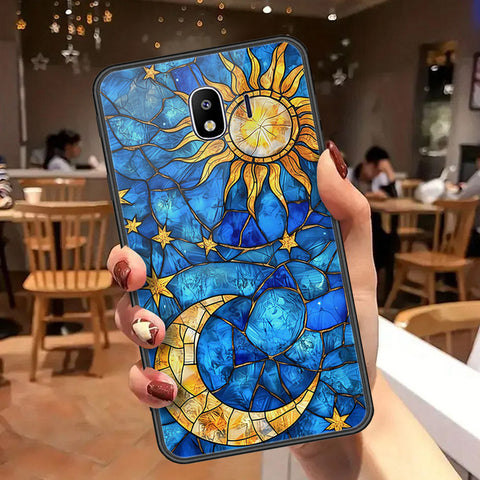 Samsung Galaxy J4 2018 Cover - Celestial Starry Universe Series  - HQ Ultra Shine Premium Infinity Glass Soft Silicon Borders Case