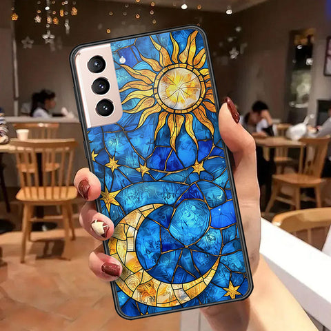 Samsung Galaxy S21 5G Cover - Celestial Starry Universe Series  - HQ Ultra Shine Premium Infinity Glass Soft Silicon Borders Case