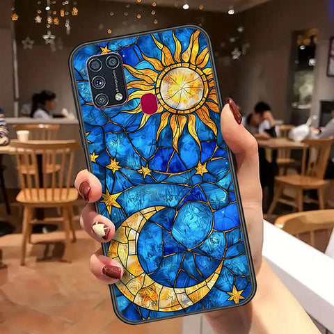 Samsung Galaxy F41 Cover - Celestial Starry Universe Series  - HQ Ultra Shine Premium Infinity Glass Soft Silicon Borders Case